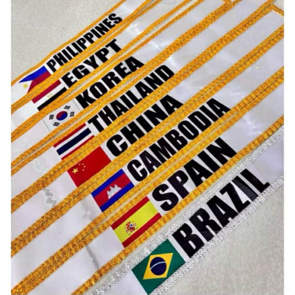 Sash for united nation/ Philippine gold lace | Shopee Philippines