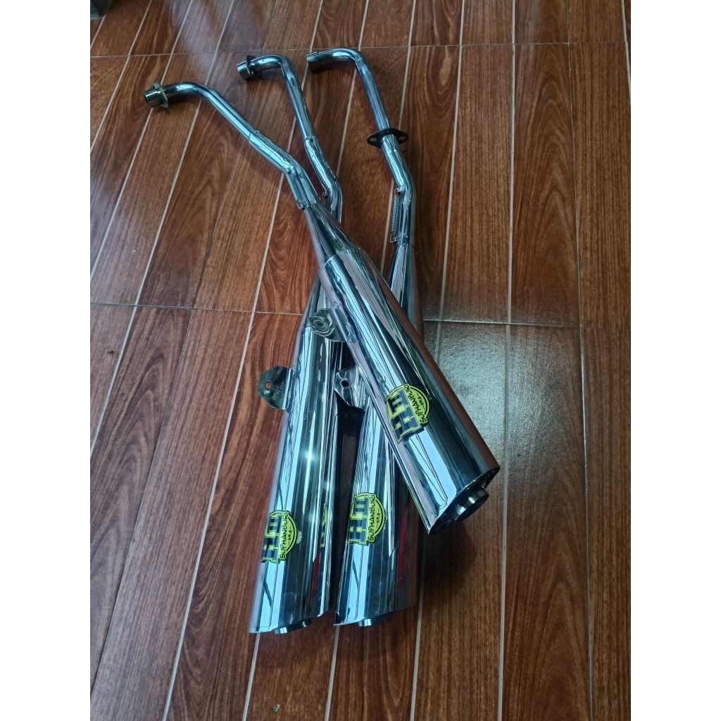 STAINLESS STEEL H2 POWER PIPE 44 MM SMASH 110/155 | Shopee Philippines