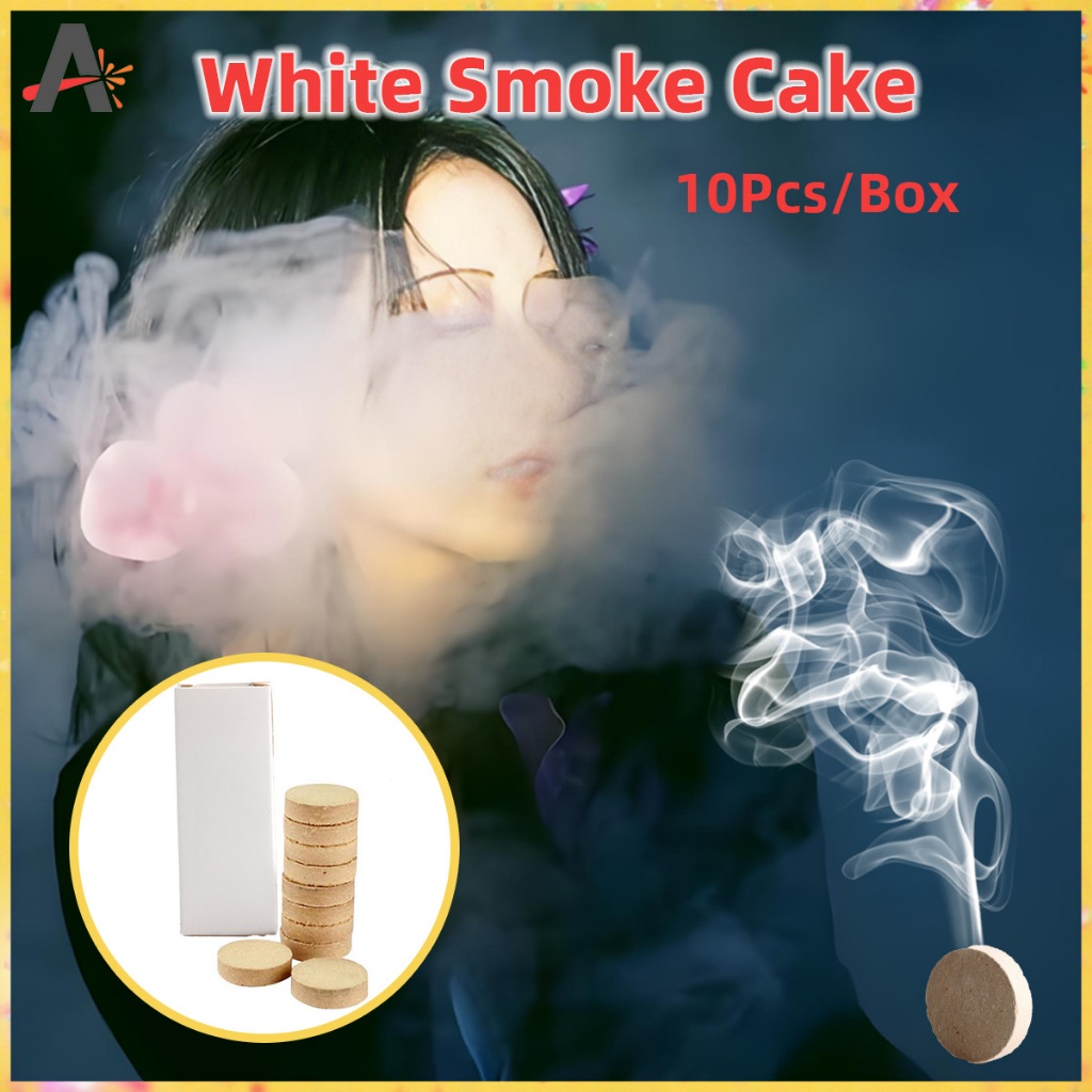 10Pcs White Effect Smoke Pill Show Smoke Props Halloween Party Magic ...