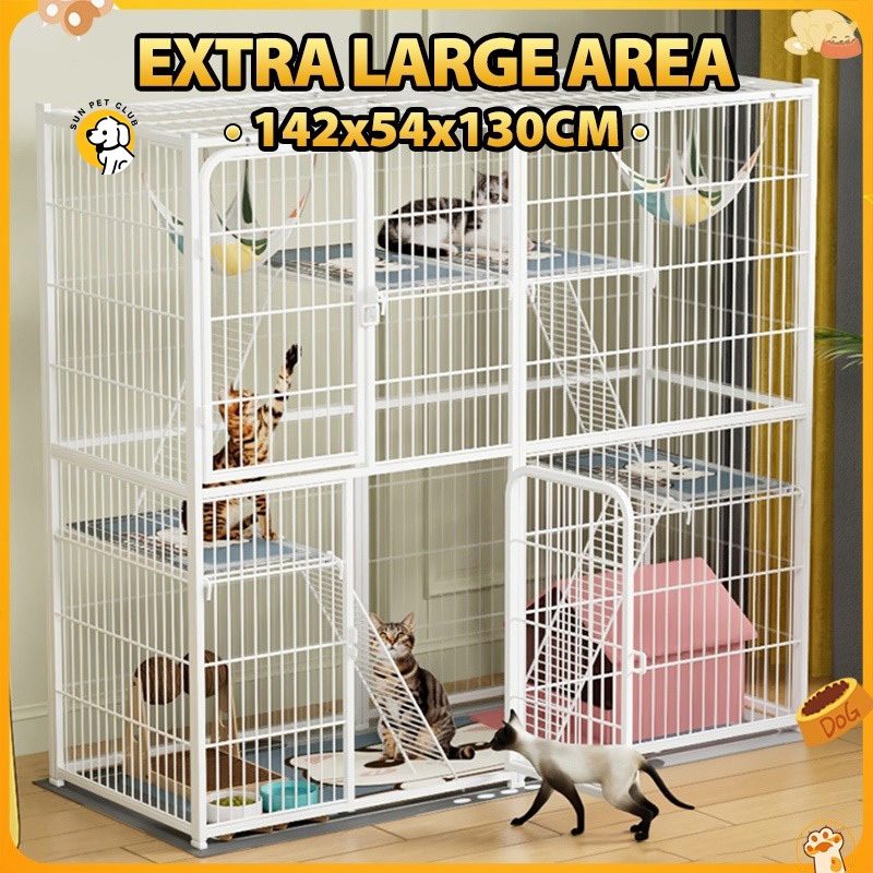 Cat Cage 4 Layer Large Platform Cage for Cat Dog Cat House Pet Cage Cat ...