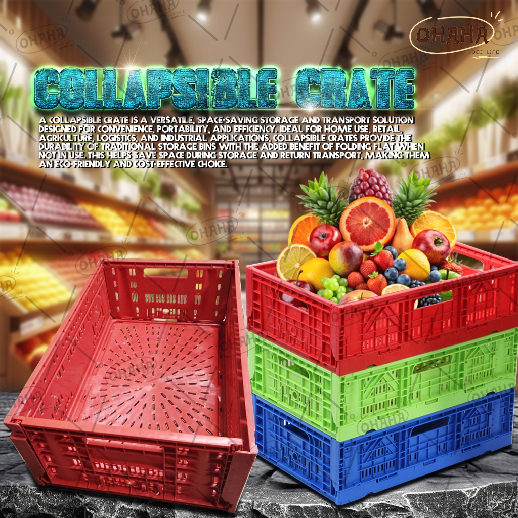 OHAHA AVAILABLE COLORS BLACK/RED/GREEN/BLUE HD PLASTIC COLLAPSIBLE ...