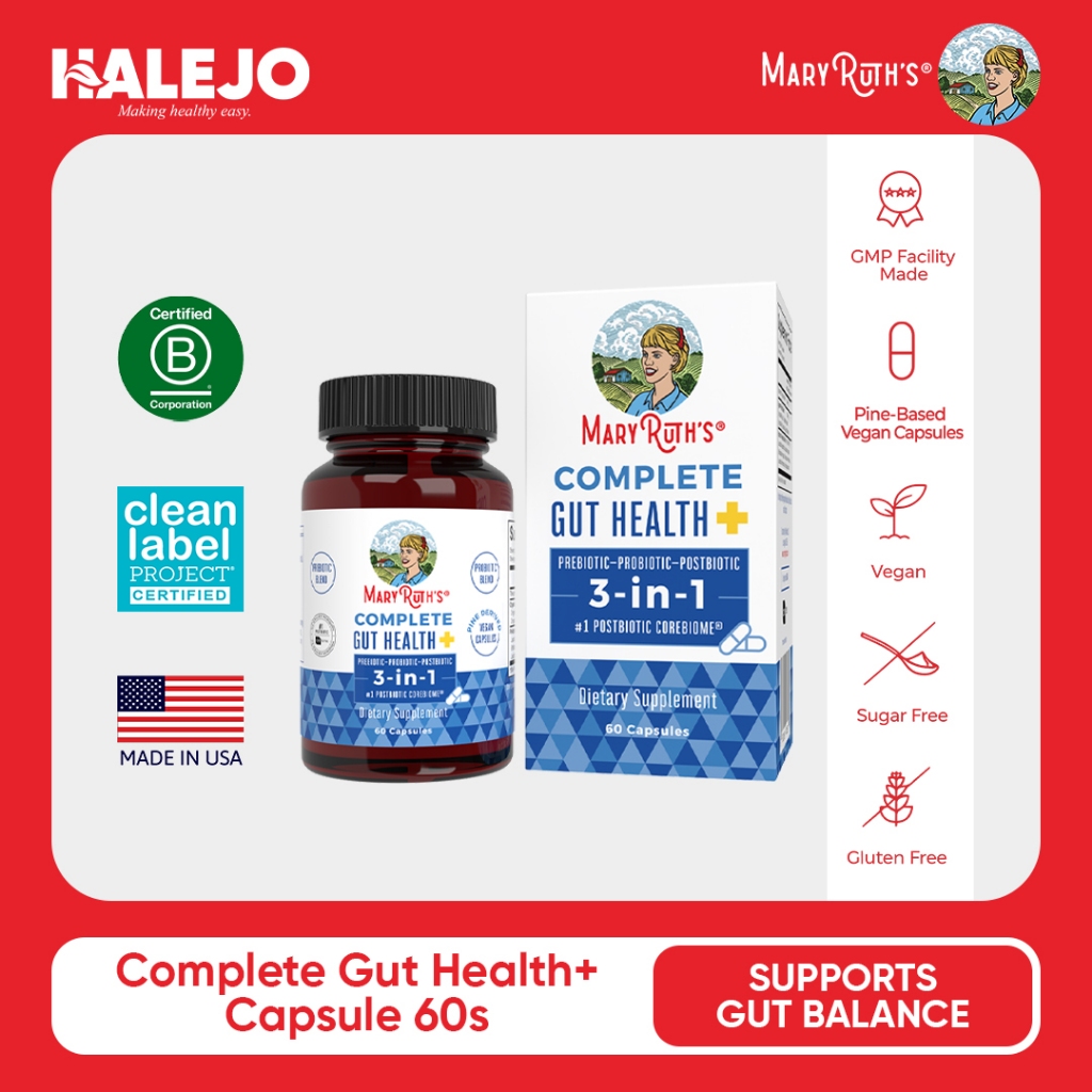 Mary Ruth's Complete Gut Health+ 3-in-1 Capsules | Shopee Philippines