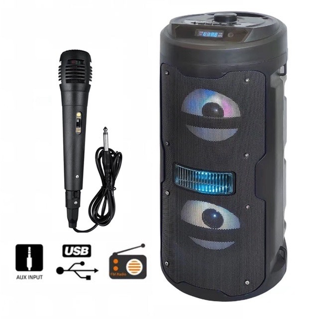 Authentic Portable Wireless Karaoke Speaker with Dual Microphones ...