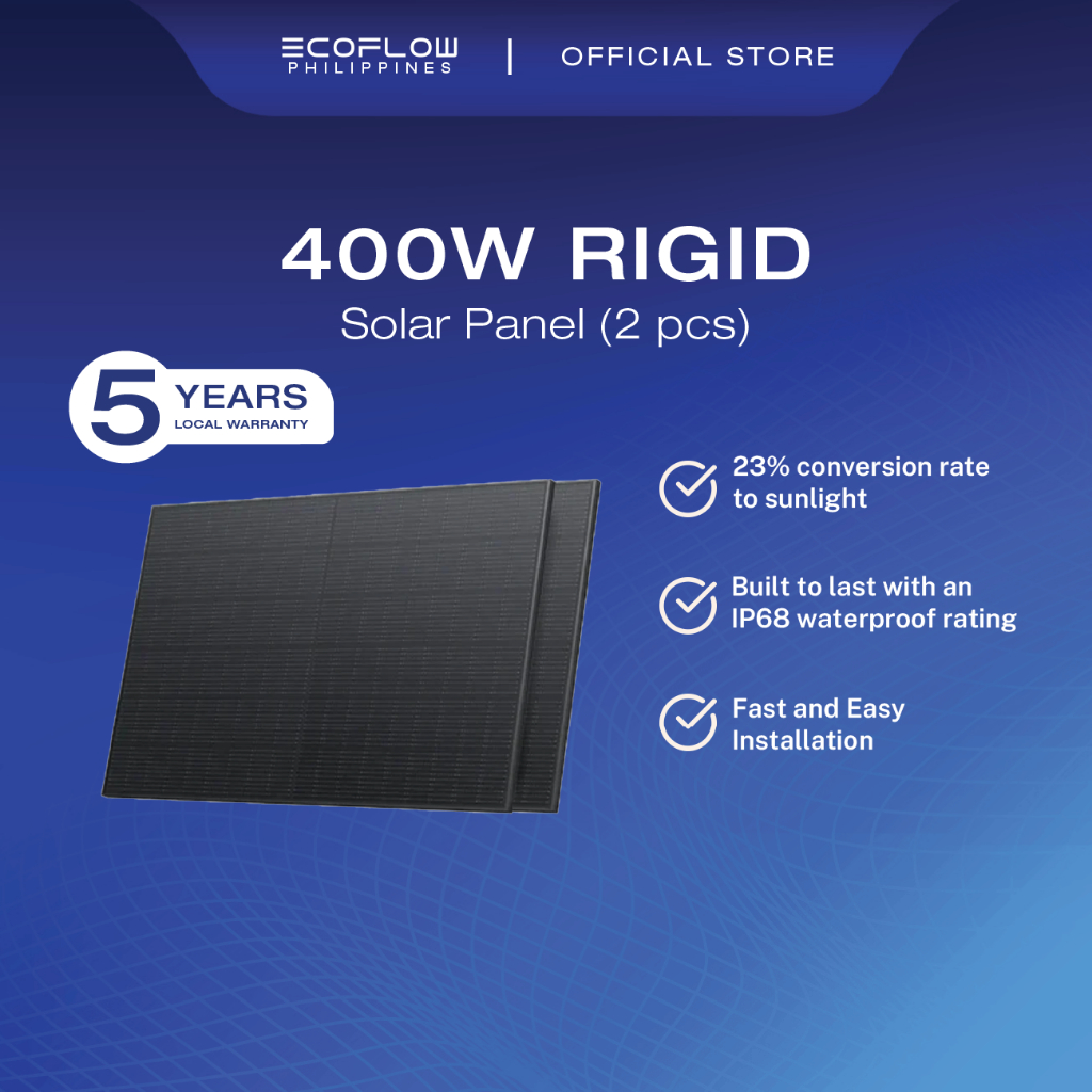 EcoFlow 400W RIGID SOLAR PANEL | EcoFlow PH | Shopee Philippines
