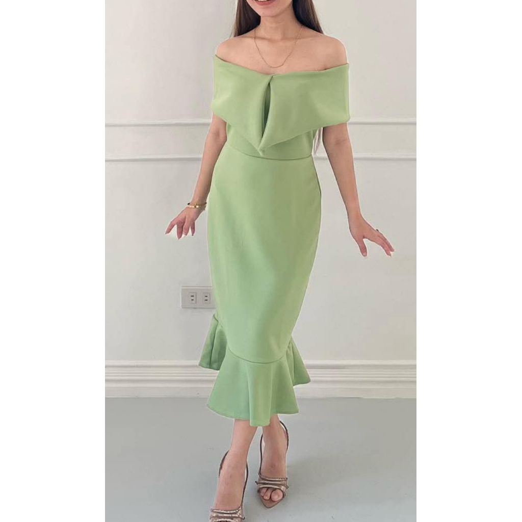 Modela_Fashion ELVIRA DRESS PLUS SIZE/L-2XL  SIZES/FORMAL/PARTY/WEDDING/COCKTAIL | Shopee Philippines