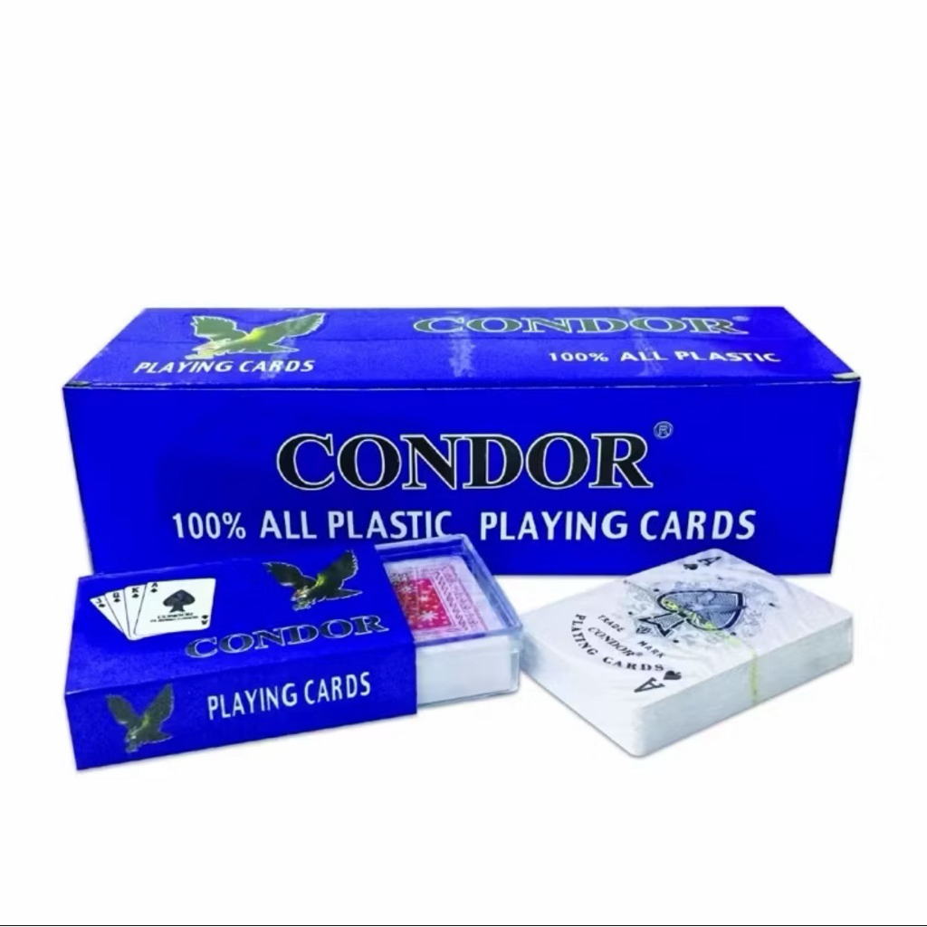 12pcs 1box CONDOR ALL PLASTIC PLAYING CARD | Shopee Philippines
