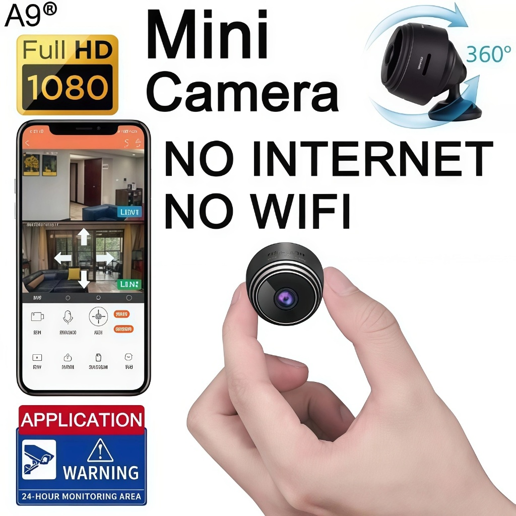 A9 Camera 1080P HD Mini Portable Camera Wireless Home Surveillance WIFI ...