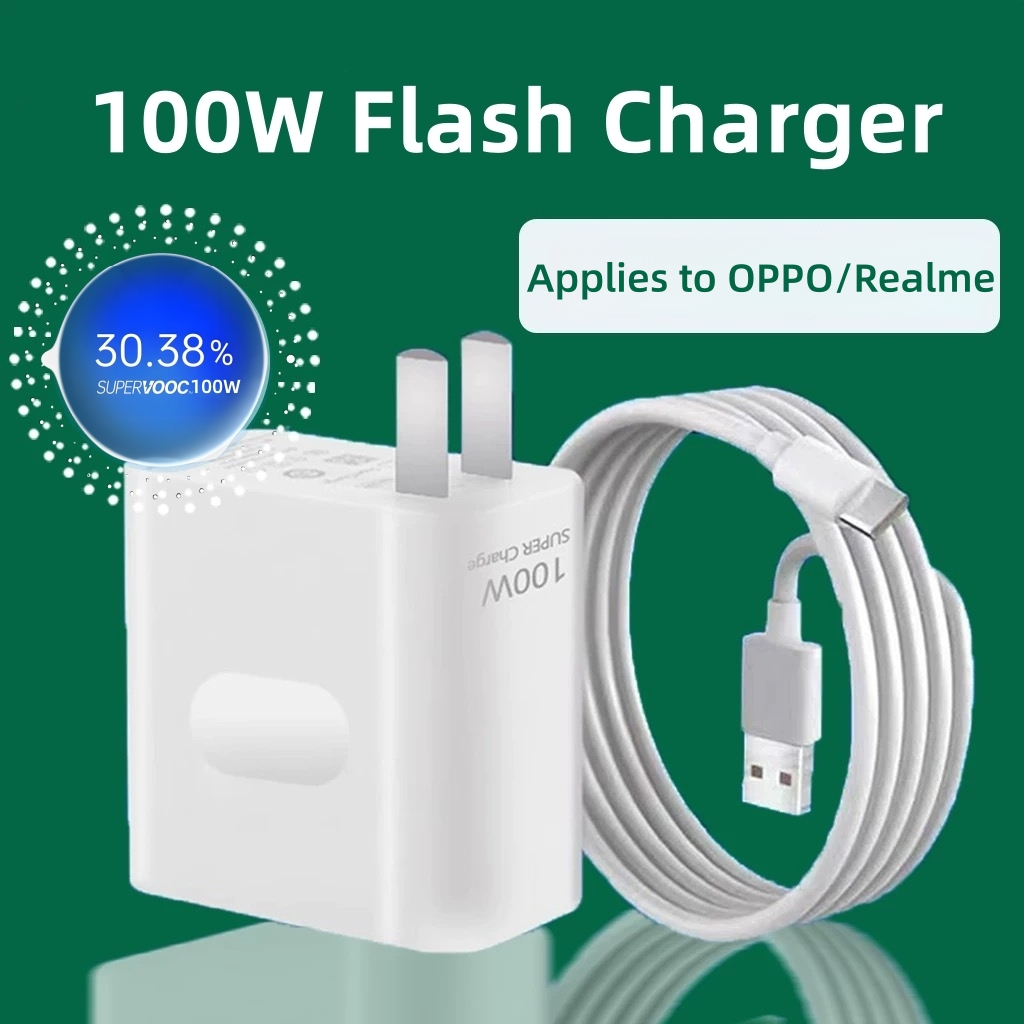 For OPPO 100W SuperVOOC Flash Charge Type-C Adapter for Reno11 10 Find ...