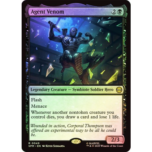 Agent Venom SPM Marvel's Spider-Man MTG Magic The Gathering | Shopee  Philippines