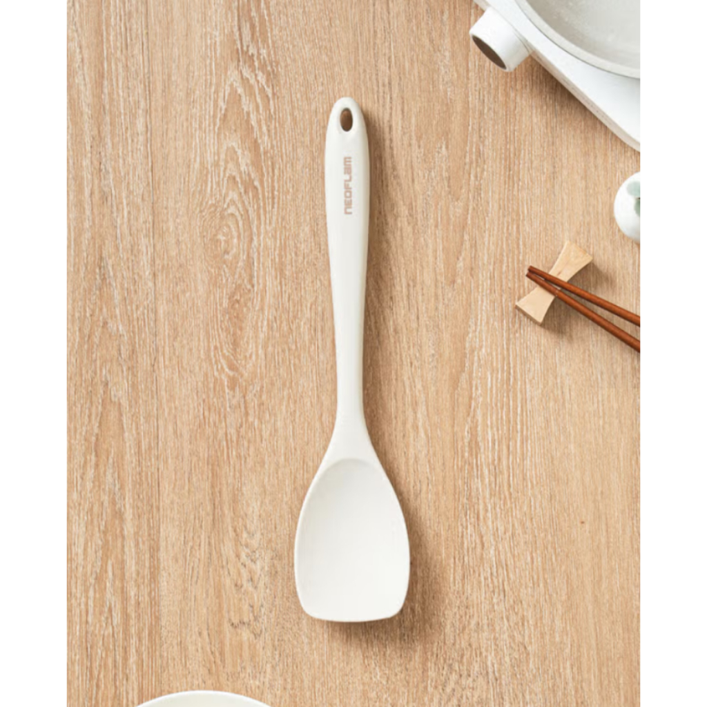 SILICONE COOKING SPOONULA - GRAYISH WHITE SPATULA | Shopee Philippines