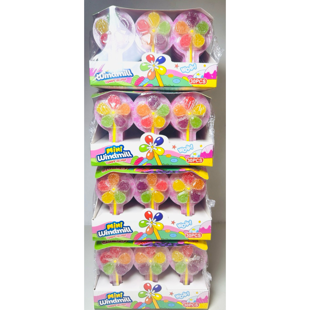 Mini Windmill Gummy Lollipop! 30pcs/Pack | Shopee Philippines