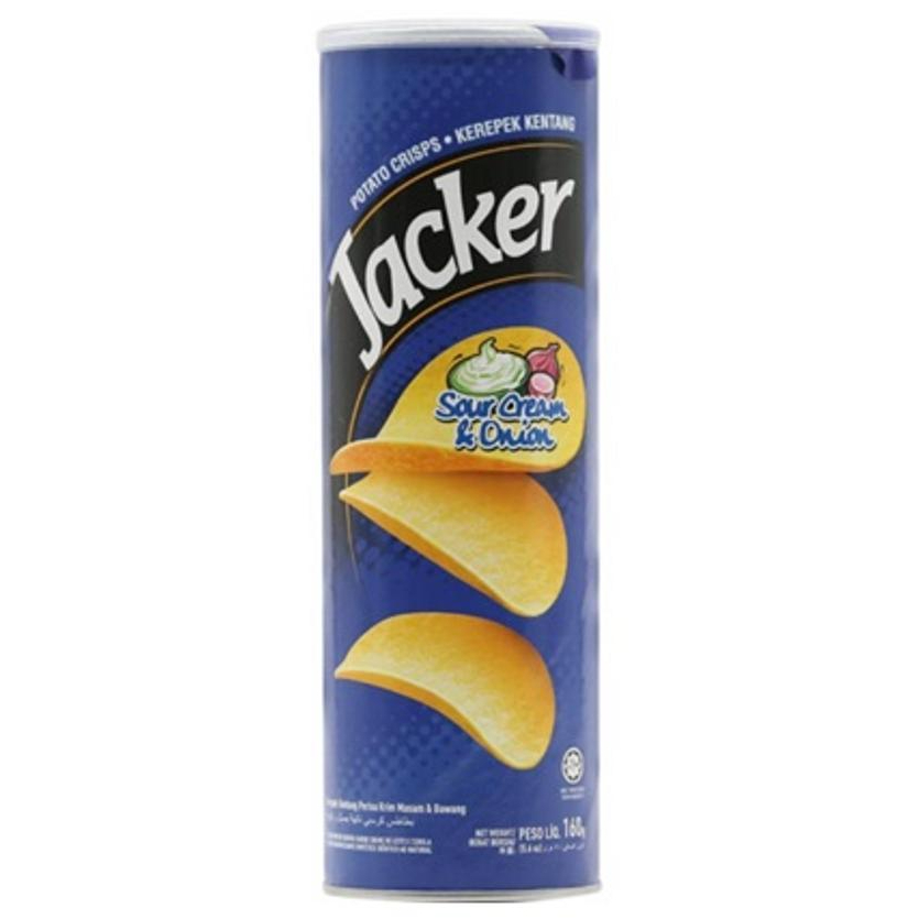 Jacker Potato Crisps Sour Cream & Onion 150g | Shopee Philippines