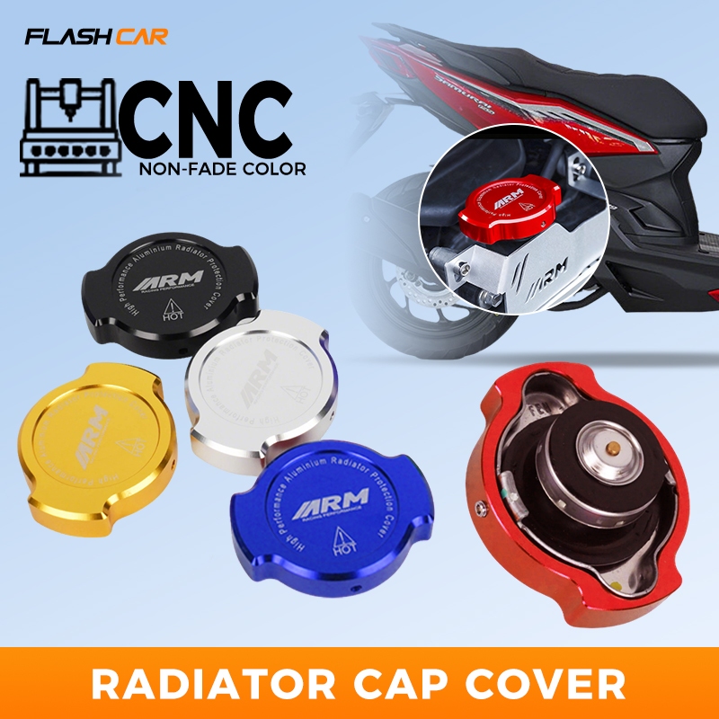 ARM Radiator Cap Cover Full CNC Universal For Motorcycle Water Tank ...