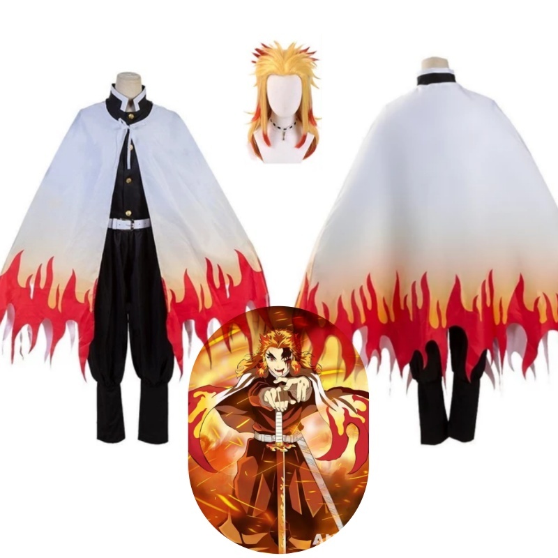Anime Demon Slayer Kyoujurou Costume Cosplay Rengoku Kyoujurou Cosplay ...