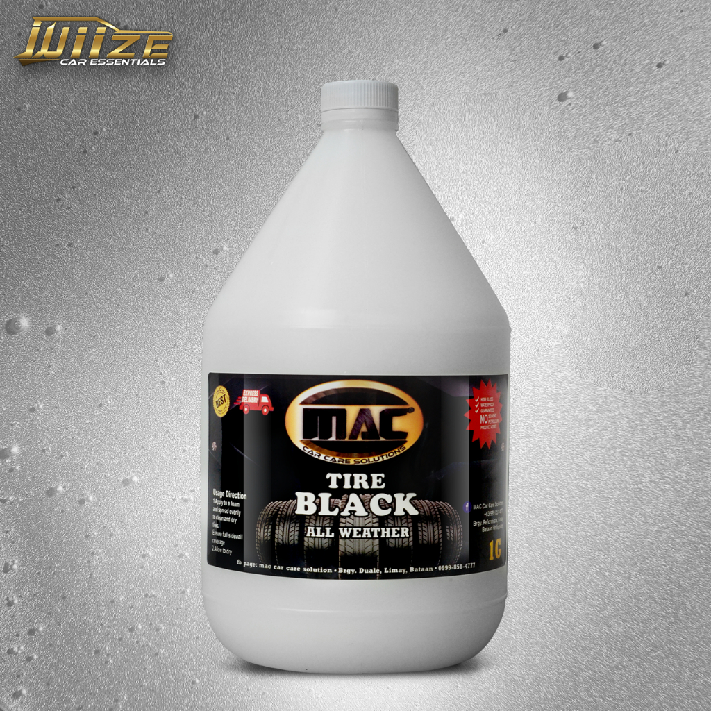 WiiZE Buy 2 Promo All Weather Tire Shine Rich Black Finish, Rain-Proof ...