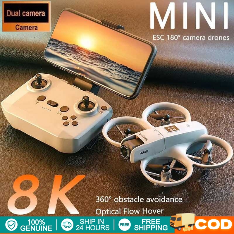 D16 Mini Drone 180 ° Electric 4K Camera Intelligent Obstacle WiFi 2 ...