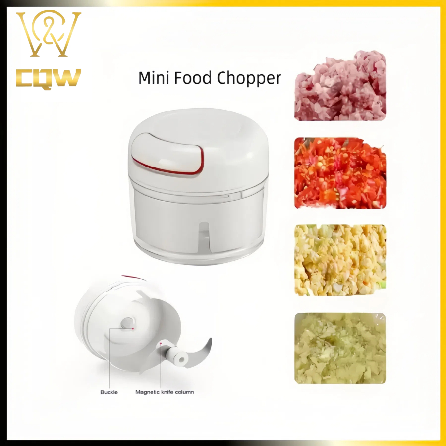 CQW.NO1 Mini Food Chopper Hand Pull Garlic Grinder Onion Ginger Masher ...