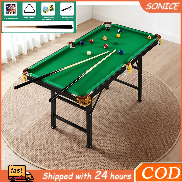 Billiard Table Set For Kids Adjustable Metal Leg Mini Pool Table With