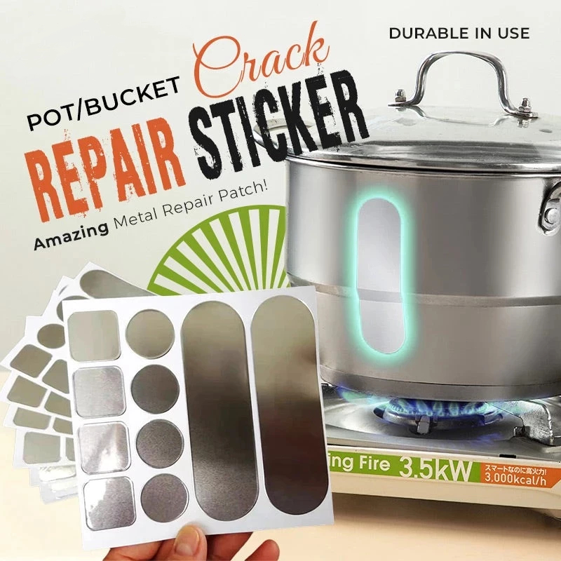 Pot Crack Repair Sticker Waterproof High Temperature Resistant Aluminum ...