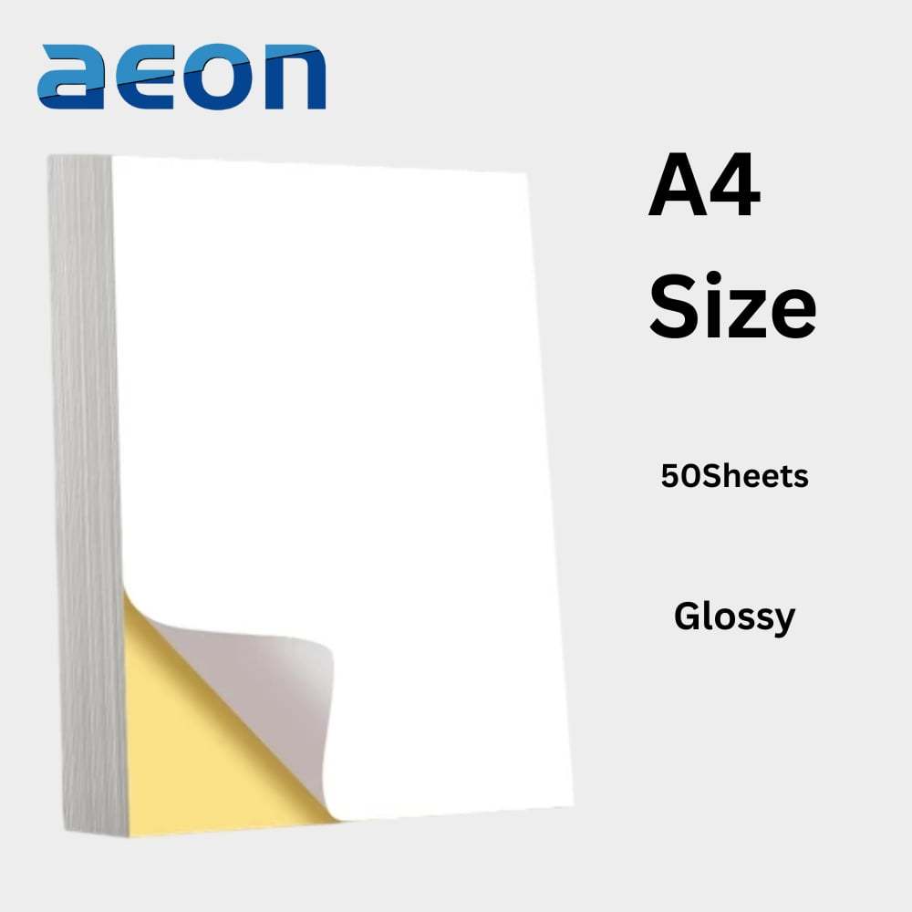 A4 Printable Sticker Paper with Strong Adhesive Backing for Reliable ...