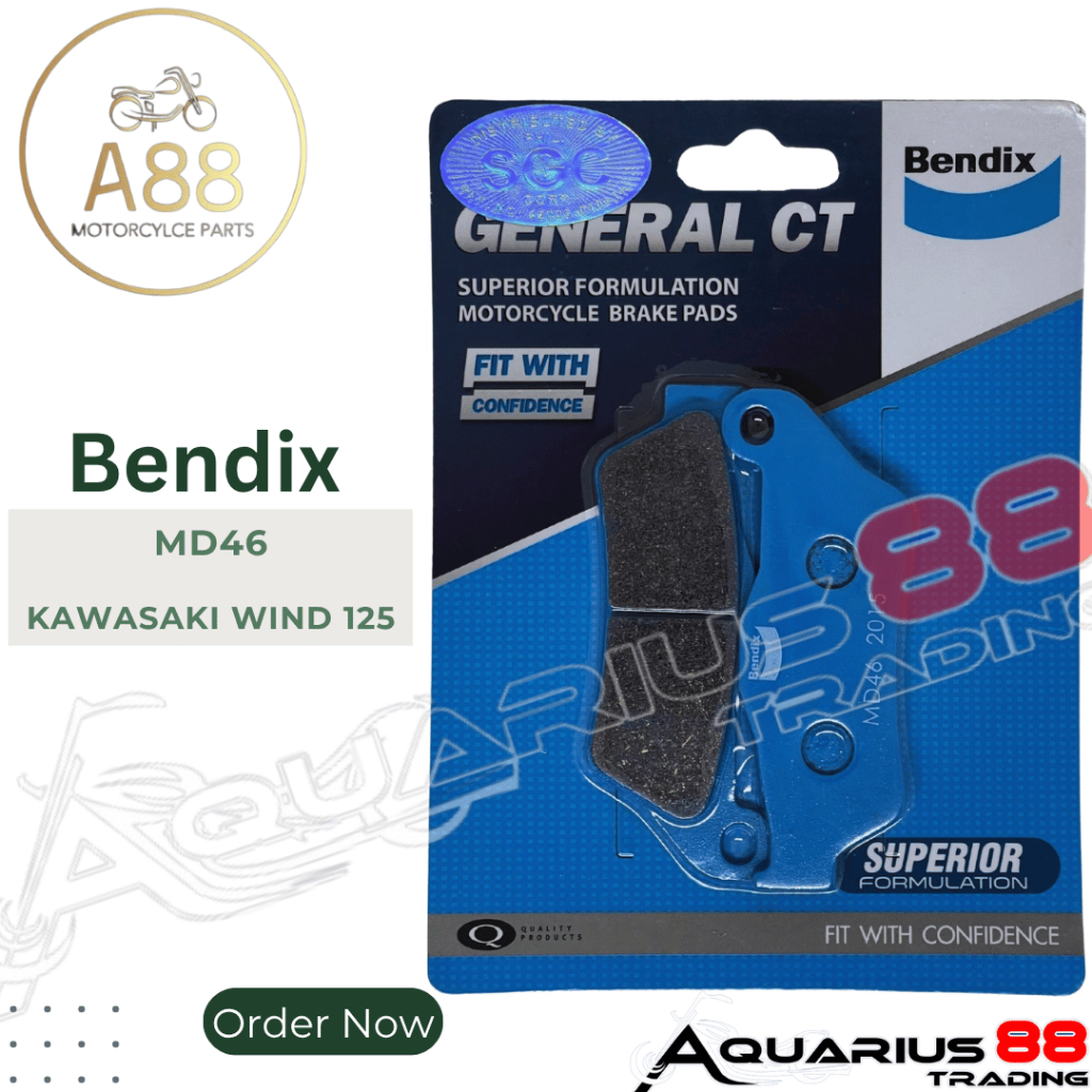 Bendix Brake Pad Honda Kawasaki Wind 125 - MD46 | Shopee Philippines