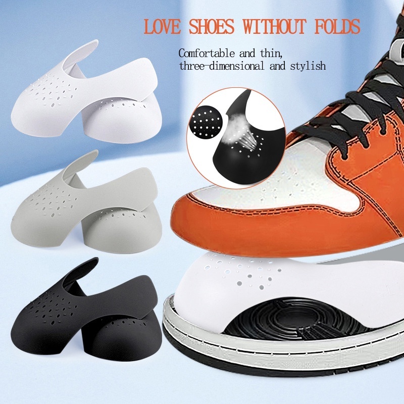 Premium shoe shield for Sneakers Anti-Crease Wrinkled Fold Support Toe ...