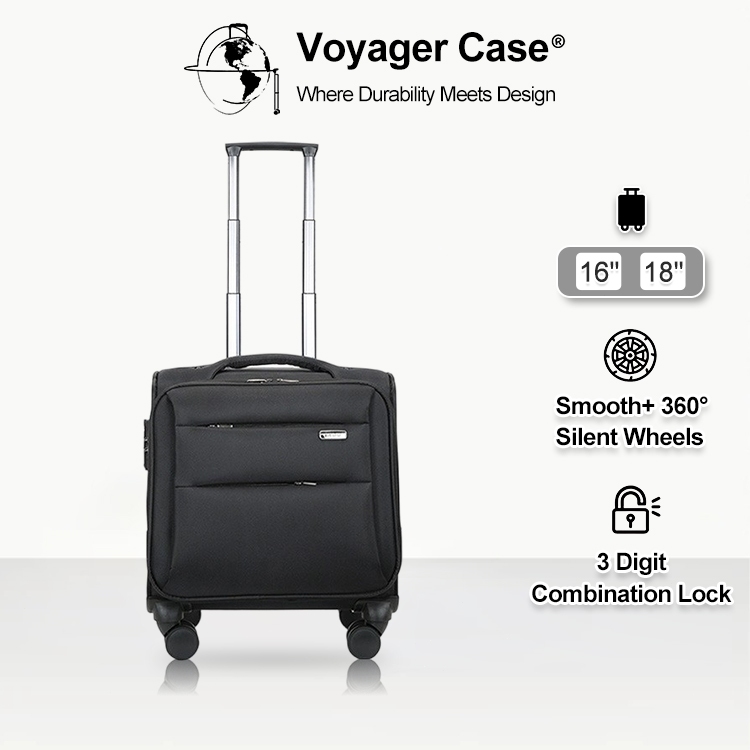Voyager Compact 18/16-Inch Business Suitcase - TSA Approved with Laptop ...