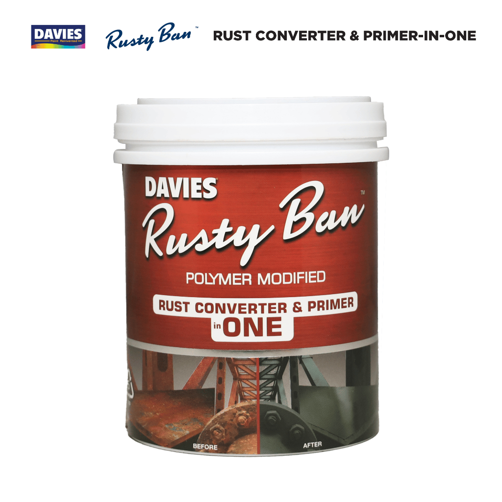 Davies Rusty Ban Polymer Modified Rust Converter & Primer in ONE 1L ...