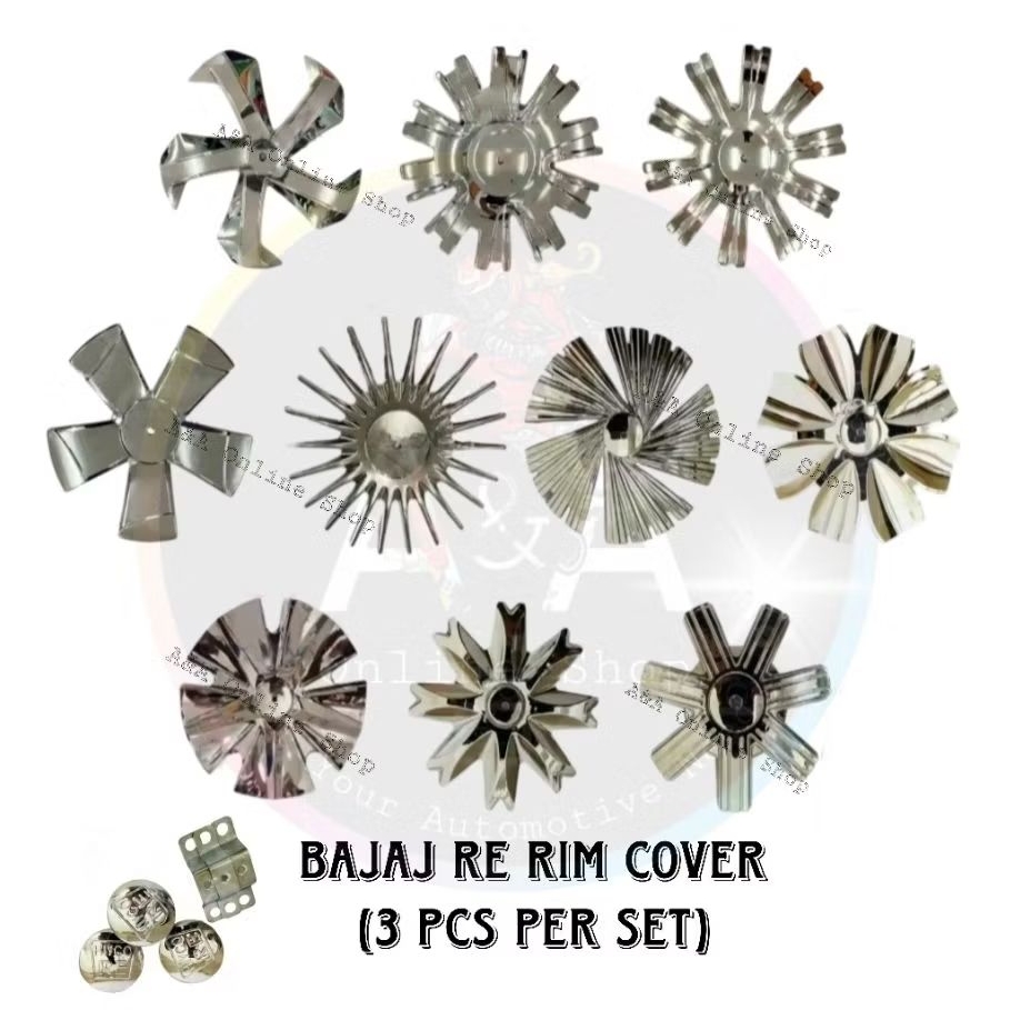 Bajaj RE Rim Chrome Cover Set (3pcs) | Shopee Philippines
