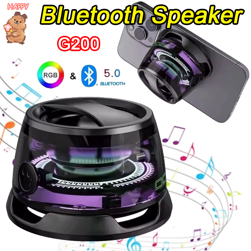 G200 Magnetic Bluetooth Mini Portable LED Wireless Speaker Wireless ...