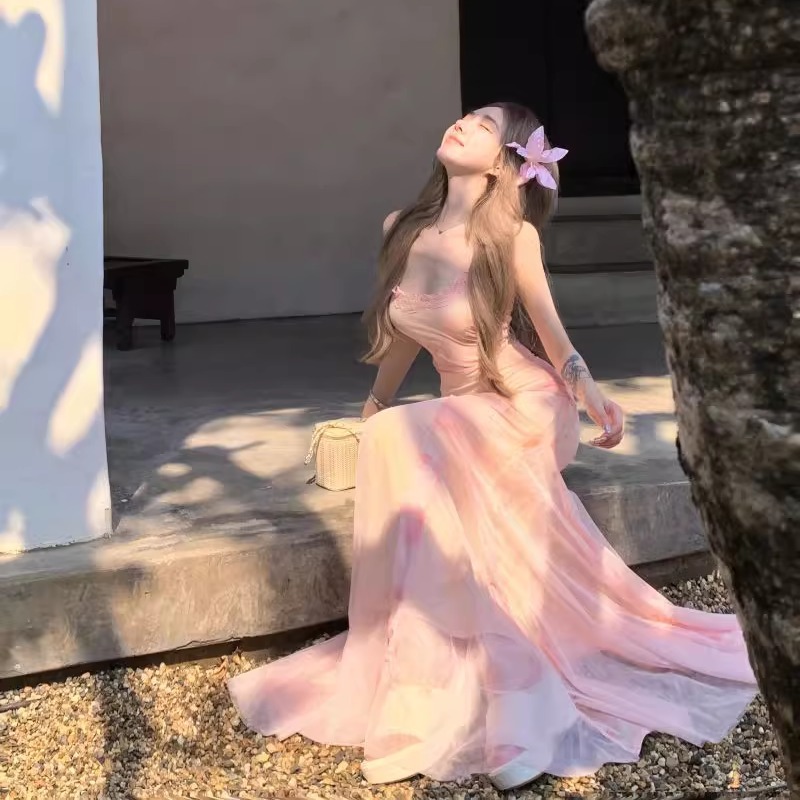 strapless open back dress For A Season Smocked Dress in Hot Pink  Impressions Online Boutique
