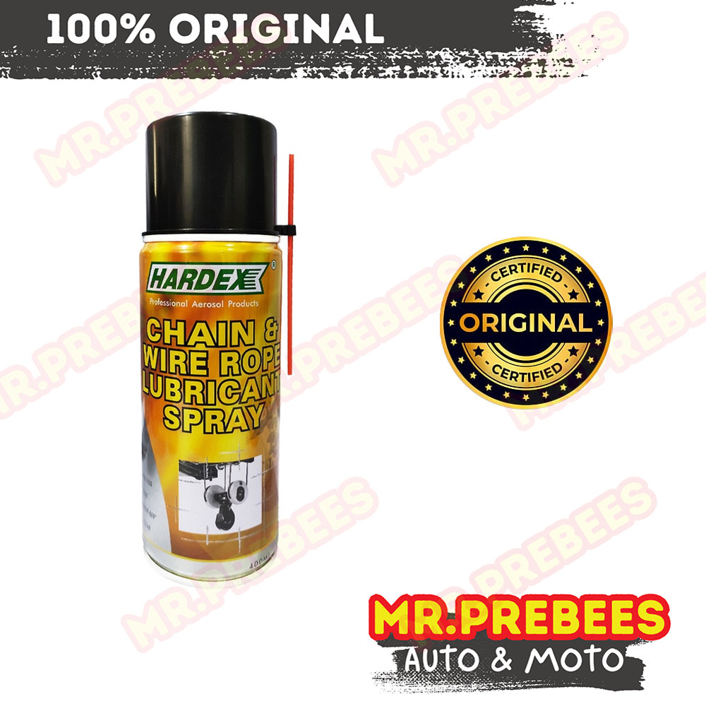 HARDEX Chain and Wire Rope Lubricant Spray 400ml | Shopee Philippines