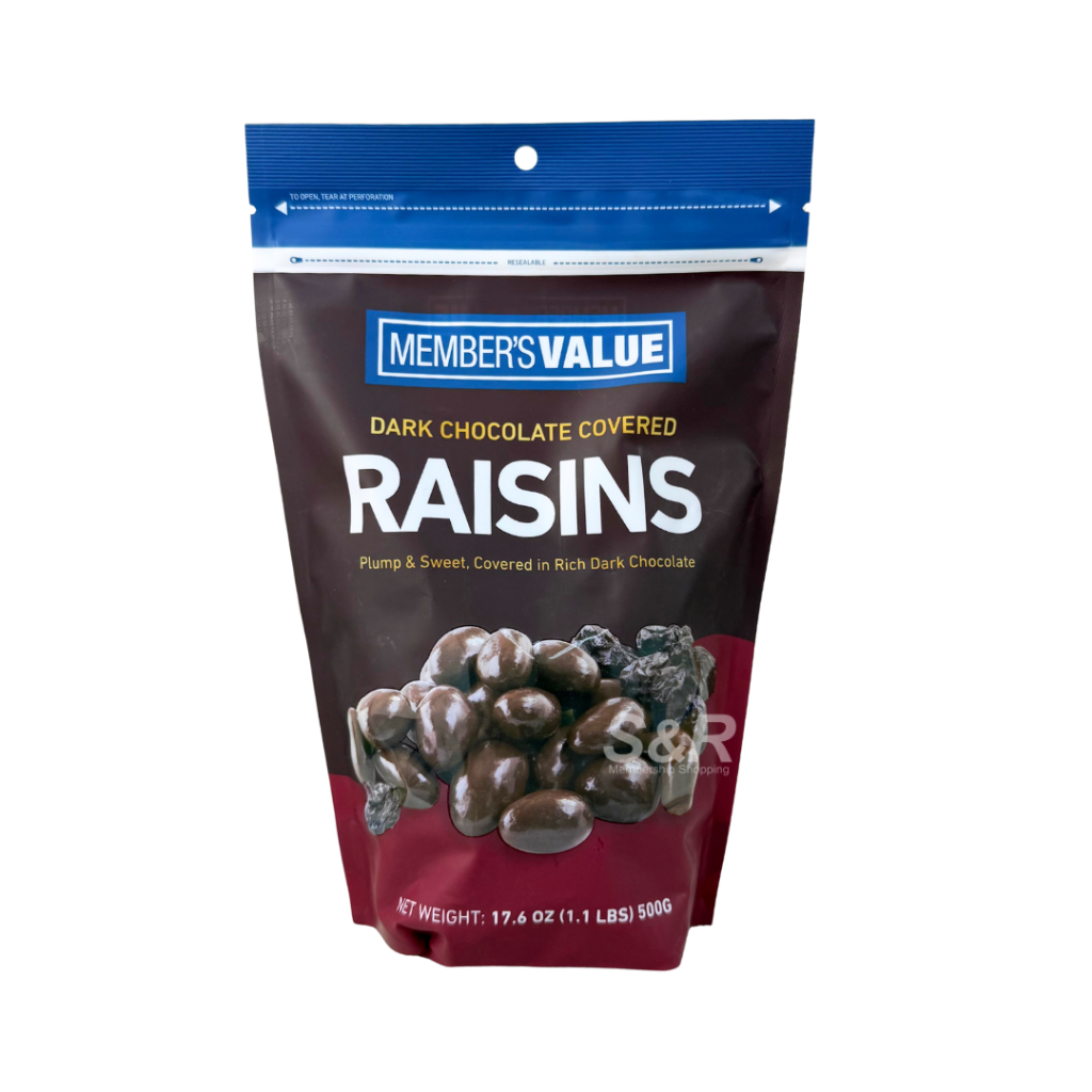 Member's Value Dark Chocolate Covered Raisins 500g | Shopee Philippines