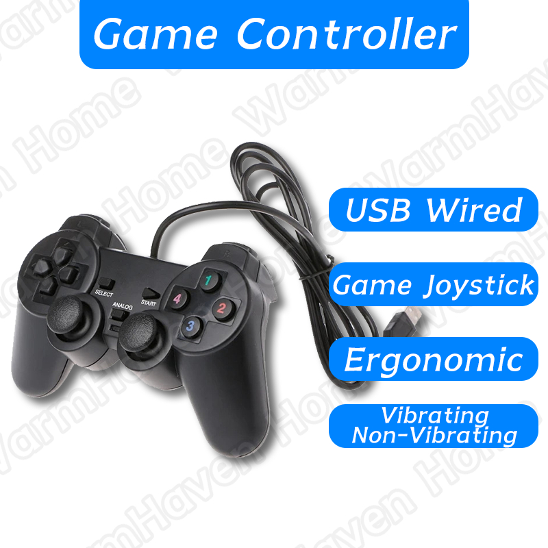 USB Wired Game Controller (Vibrating/Non-Vibrating Version) – Ergonomic ...