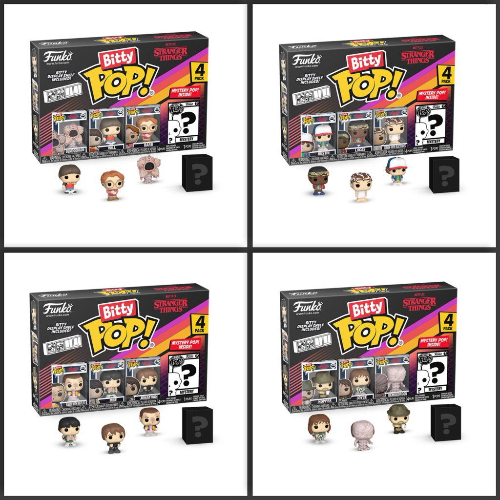 BITTY Pop! “ 4 Pack Stranger Things Series “ | GV : On-hand | Shopee ...