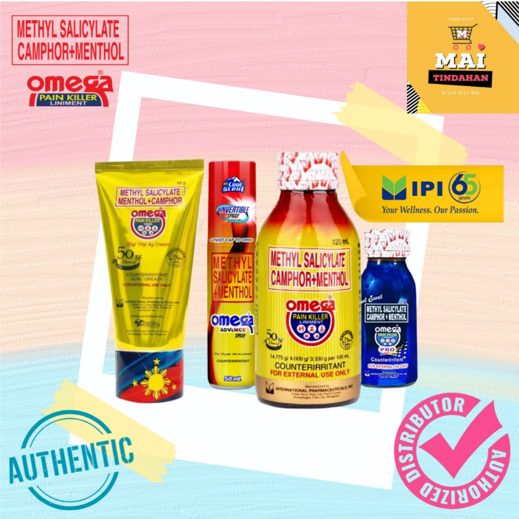 Omega Pain Killer Bottle & Spray 60ml | Shopee Philippines