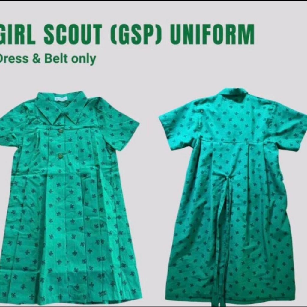 GSP DRESS GREEN 60 TO 100 FOR SCOUTING SCHOOL UNIFORM | Shopee Philippines