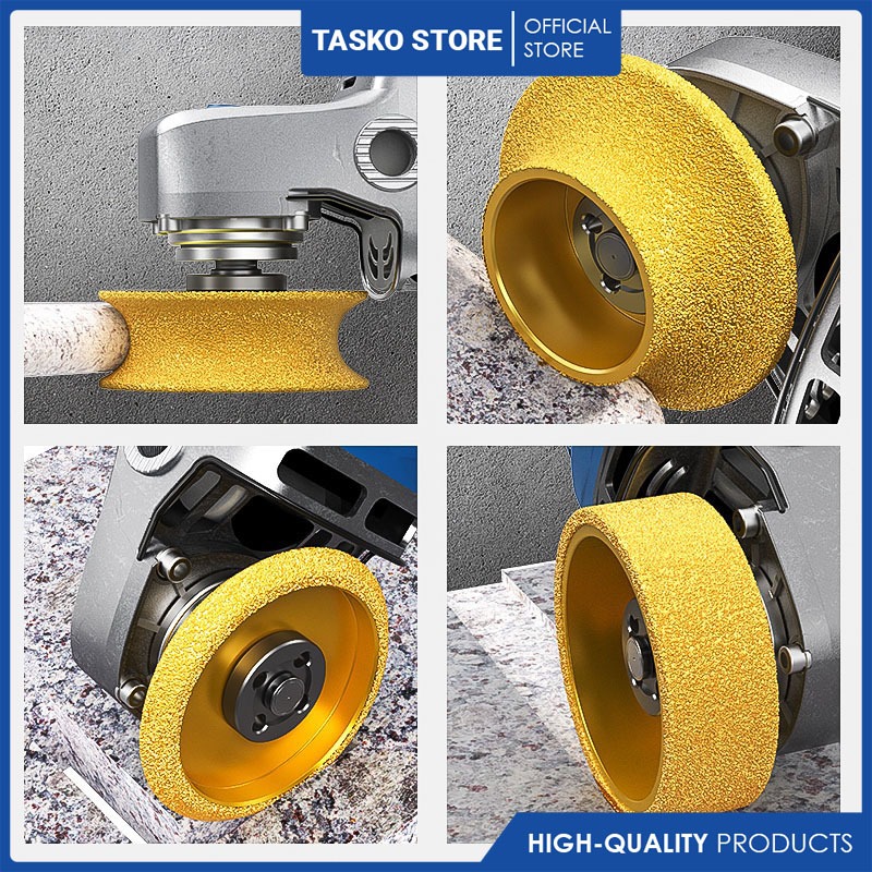 Diamond angled grinding disc for smooth, precise shaping of stone ...