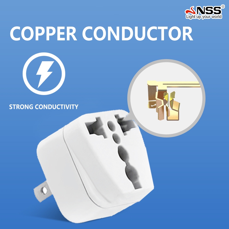 NEW UNIVERSAL ROUND PIN ADAPTER POWER ADAPTER PLUG Electrical Converter ...