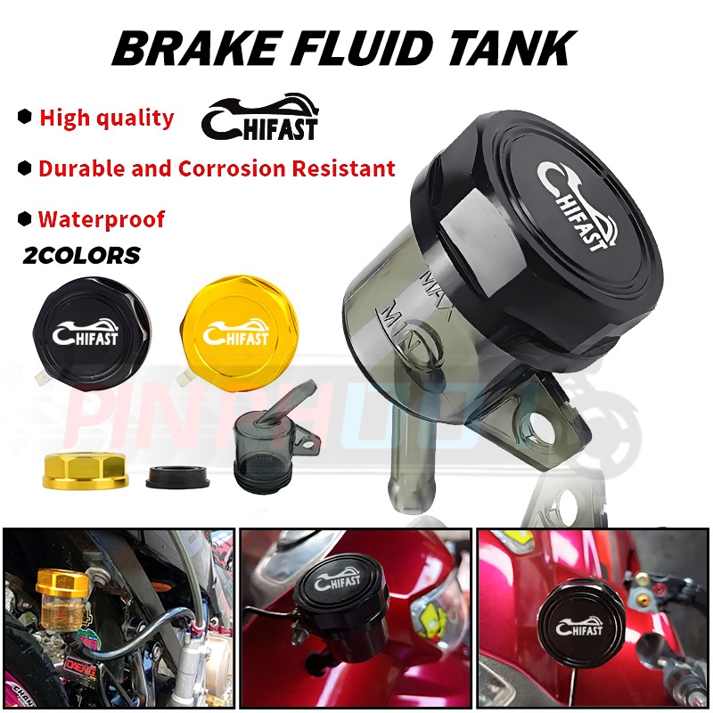 HIFAST Motorcycle Brake Fluid Tank Universal Brake Master Fluid Tank ...