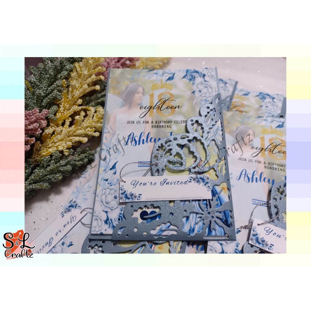 POCKET DESIGN INVITATIONS FOR ANY OCCASION / CUSTOMIZED./ FREE LAYOUT ...