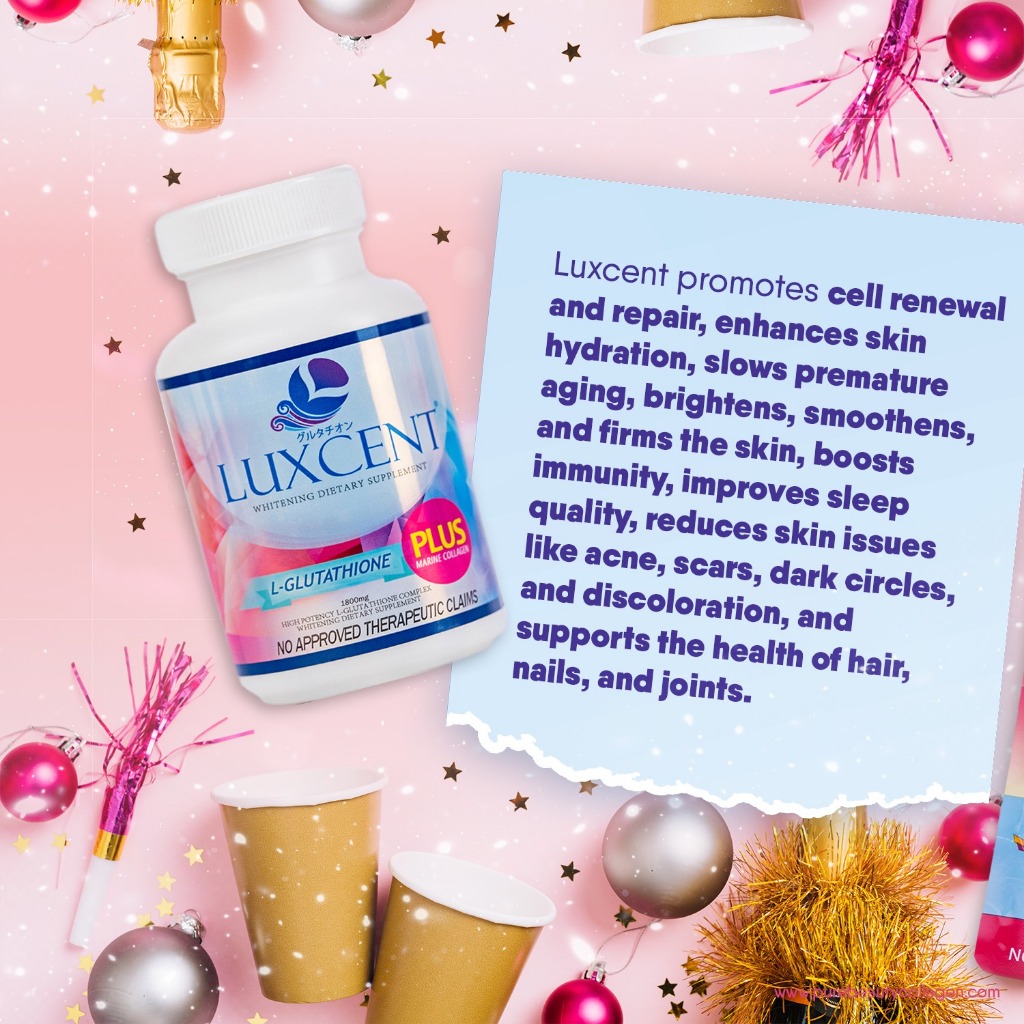 luxcent glutathione for pimples AUTHENTIC L-GLUTATHIONE & PURE BEAUTY COLLAGEN 100,000MG COMBO Unlock your radiance with Luxcent
