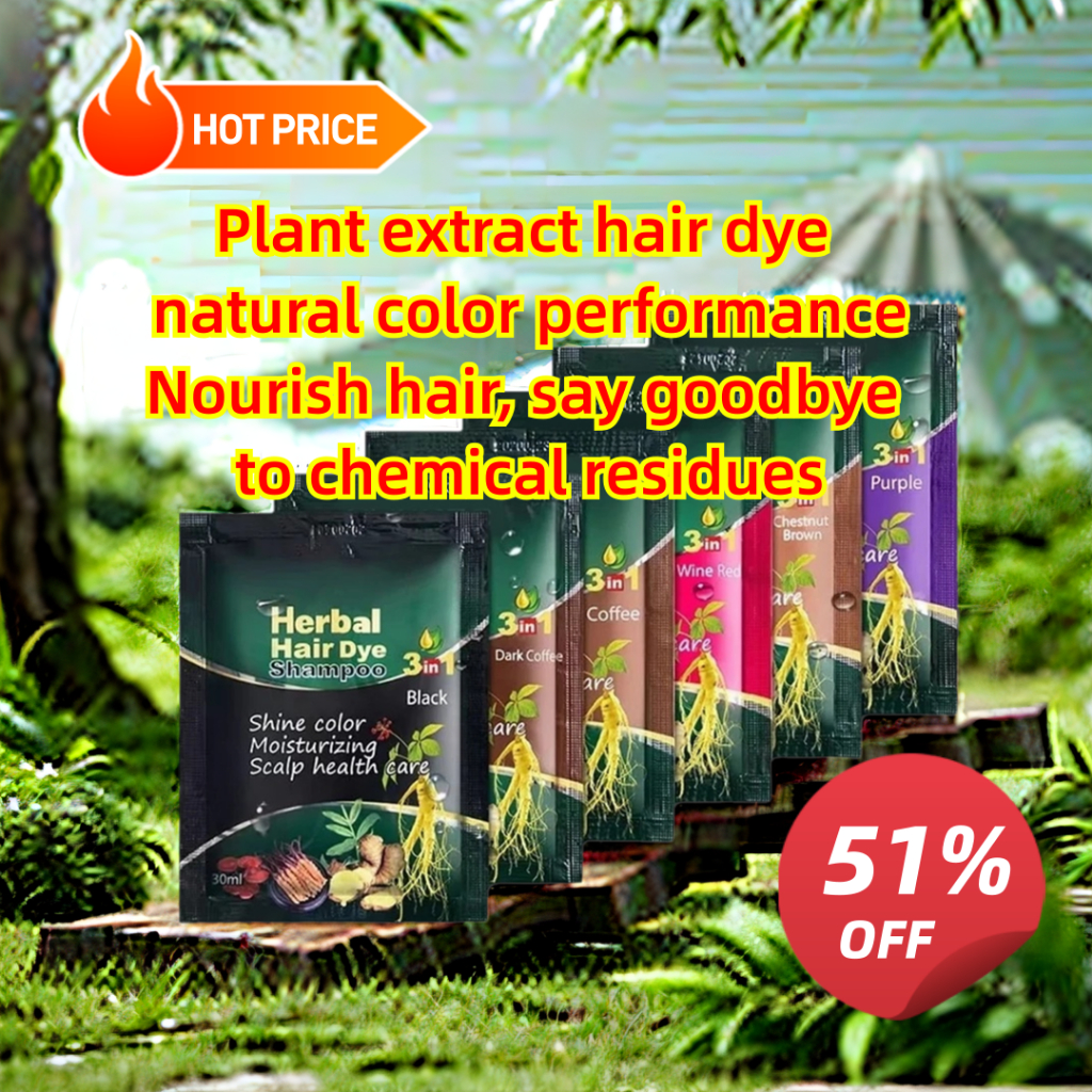 Plant extract hair dye natural color performance Nourish hair, say ...