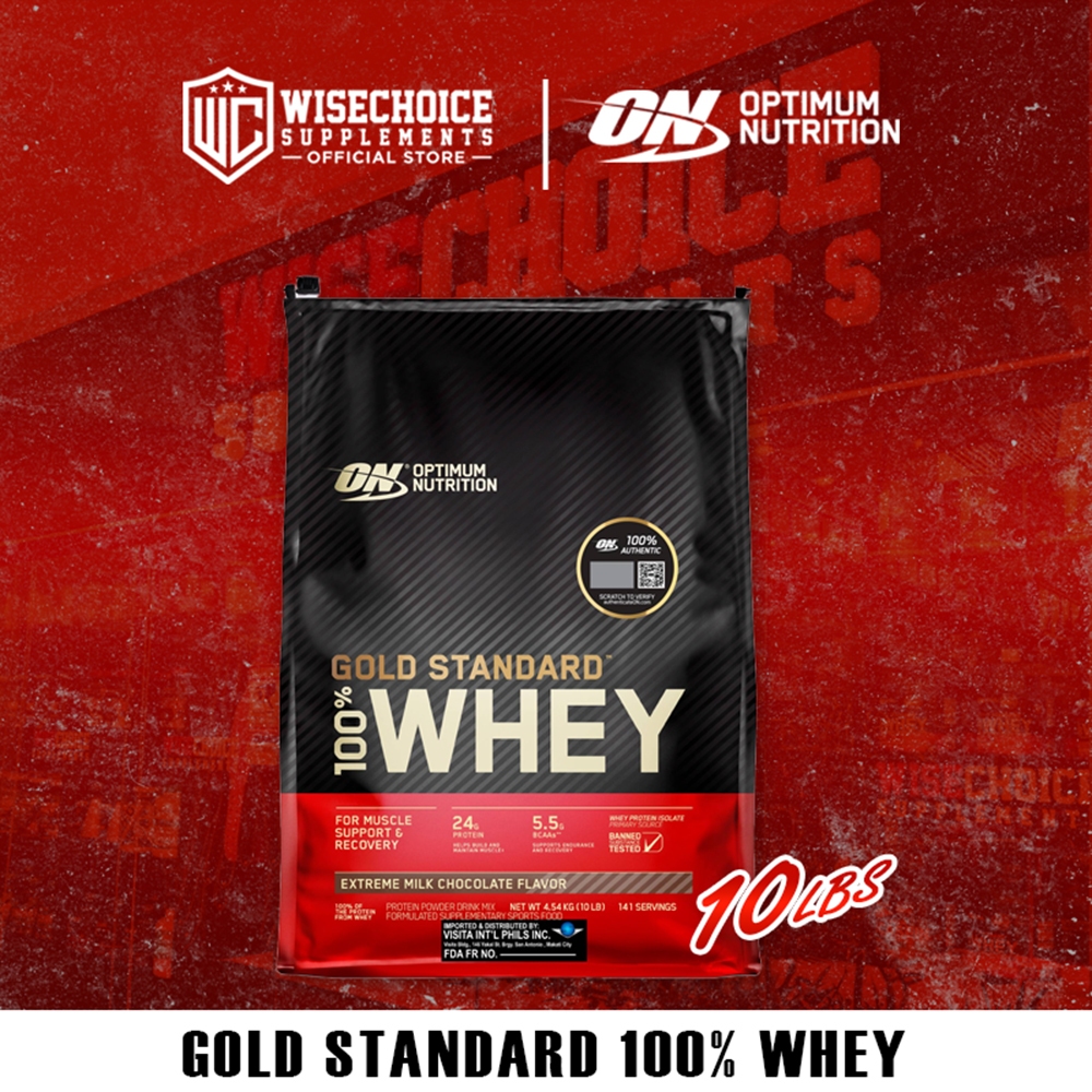 Optimum Nutrition Gold Standard 100% Whey Protein 10 lbs | Shopee ...