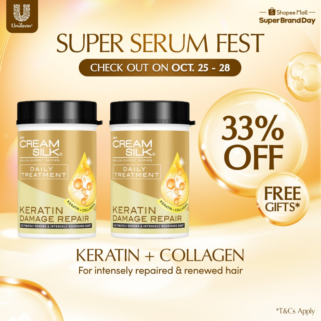 Cream Silk Treatment Keratin Damage Repair 650ml (1+1) Shopee