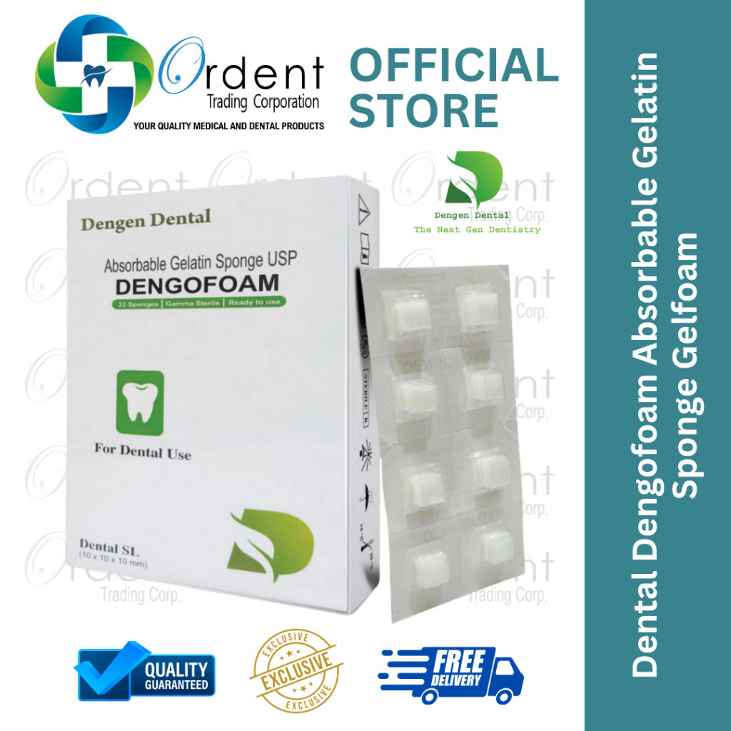 Dental Dengofoam Absorbable Gelatin Sponge Gelfoam | Shopee Philippines