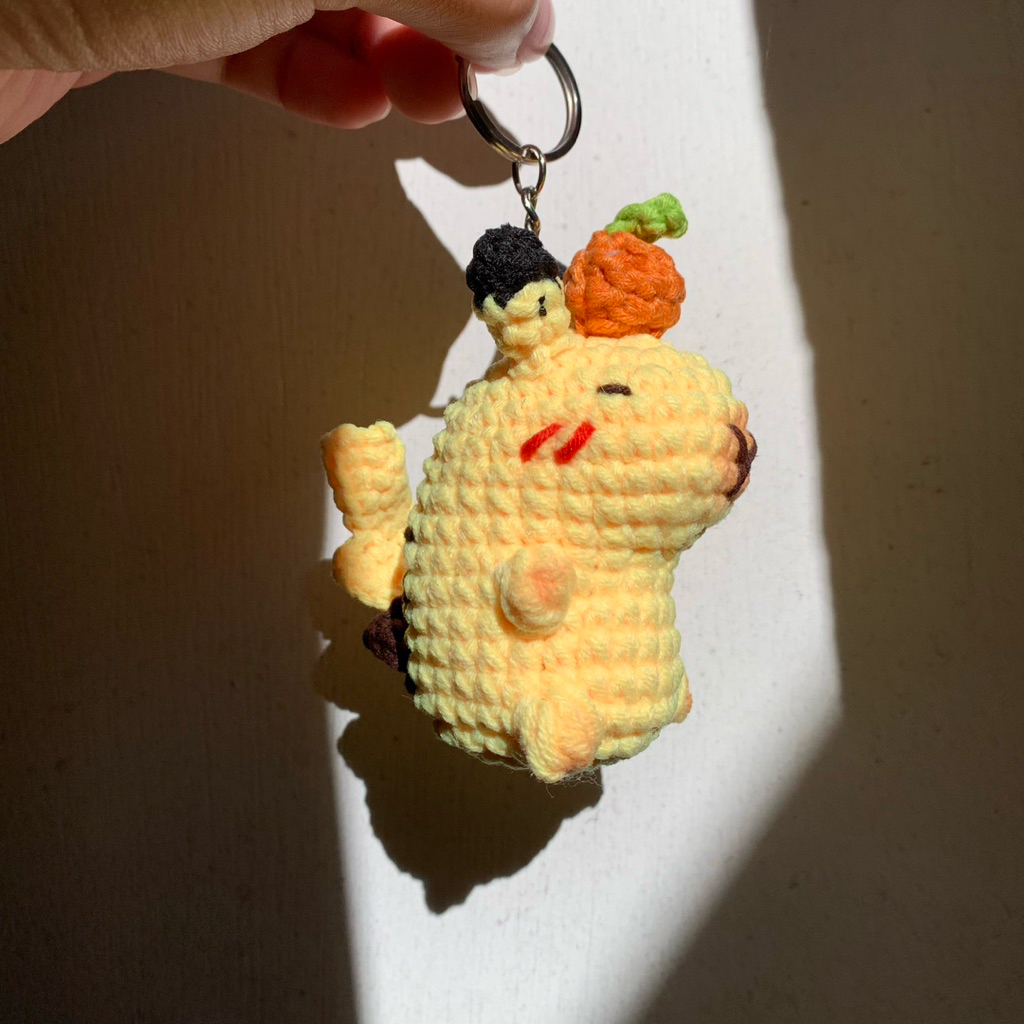 Crochet Capykachu Keychain Capybara Pikachu | Shopee Philippines