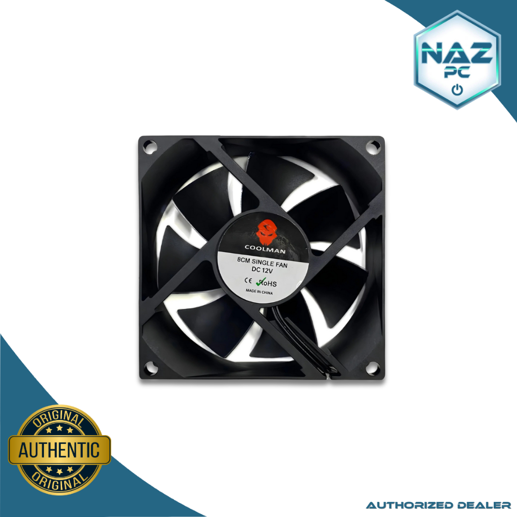 Coolman Extra Non-ARGB 80mm Fans Black | Shopee Philippines