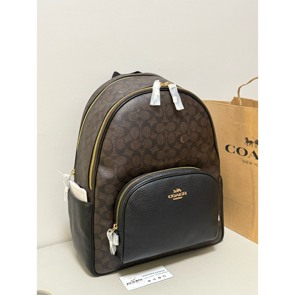 COACH LARGE COURT BACKPACK (Fits up to 14” Laptop) | Shopee Philippines