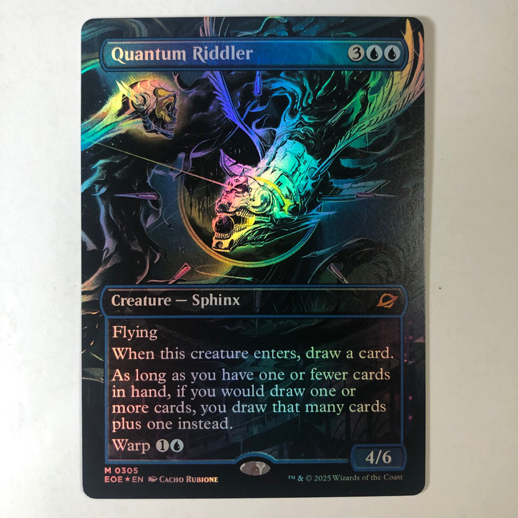 Playtest Card - Quantum Riddler (EOE) Borderless Foil | Shopee Philippines